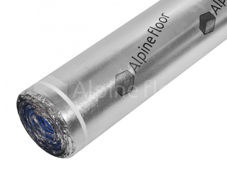 Изображение Подложка ALPINE FLOOR Silver Foil Blue EVA 10000*1000*1,5 мм - 3