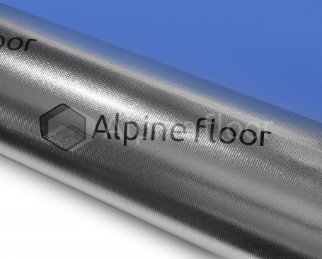 Изображение Подложка ALPINE FLOOR Silver Foil Blue EVA 10000*1000*1,5 мм - 4